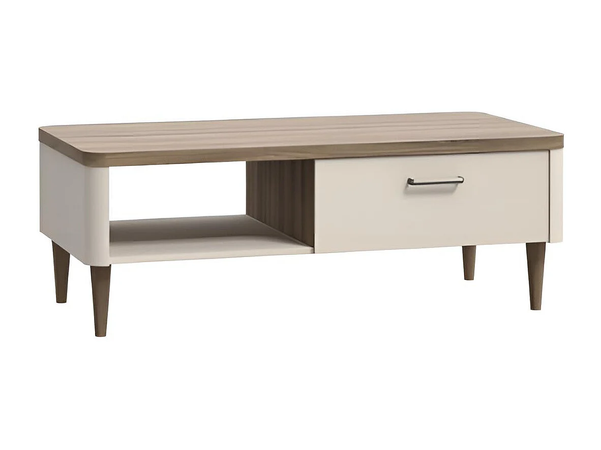 Couchtisch Laceti/Spanplatte/Braun&Beige