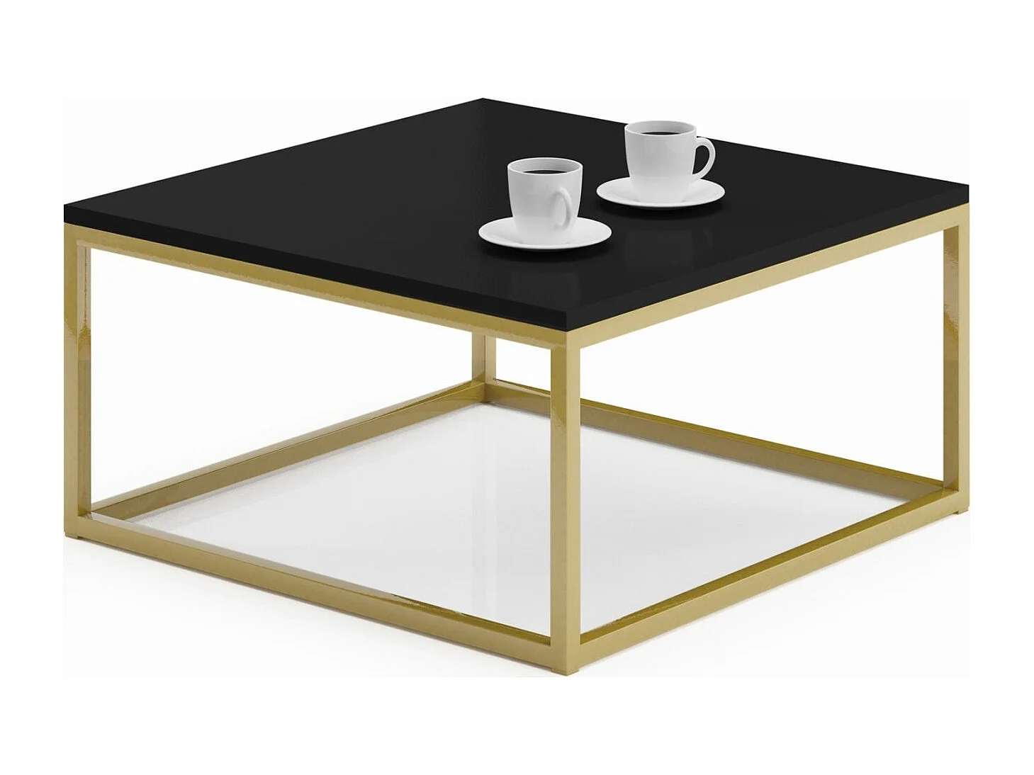 Couchtisch Kalten Premium/Metall&Sperrholz/Gold&