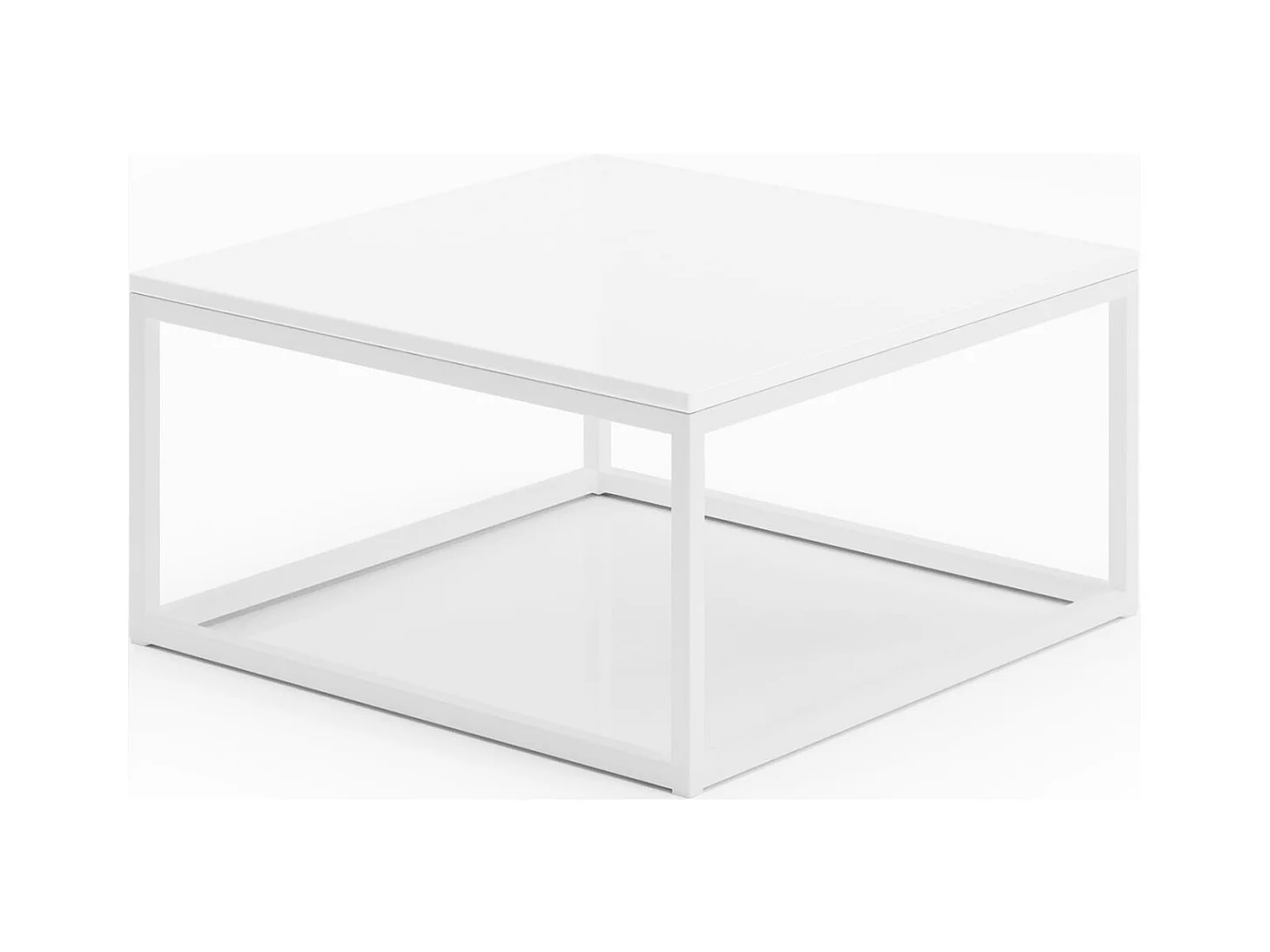 Table basse Kalten Lux/Métal contreplaqué/Blanc