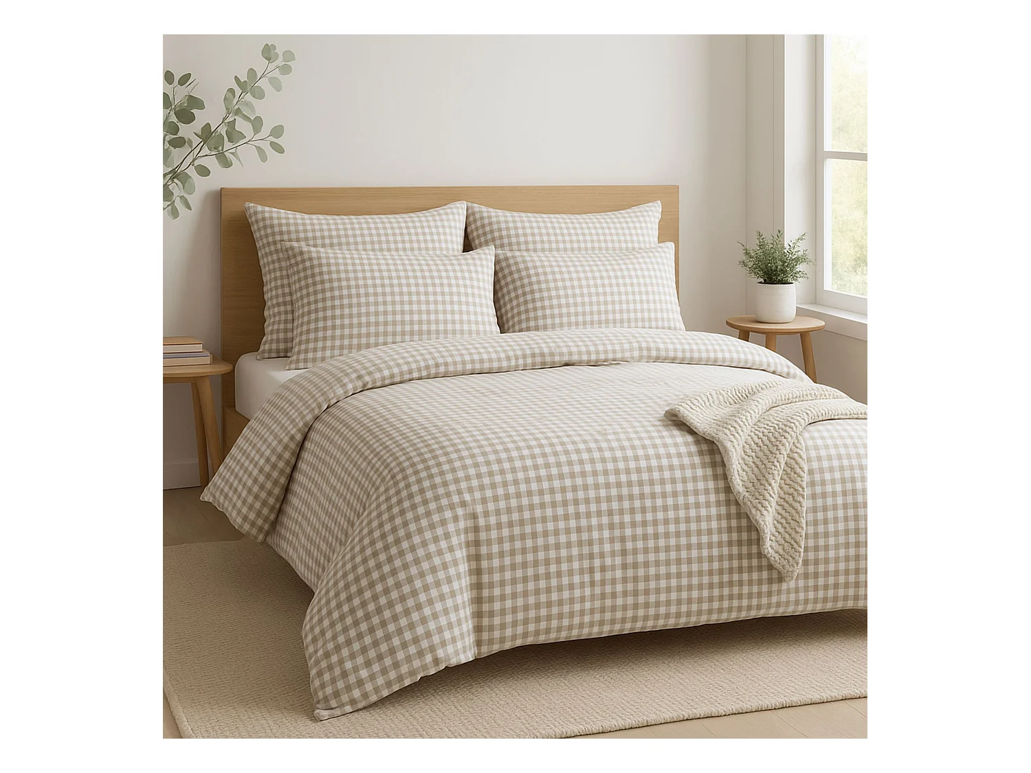 Pack 140x200 Échappée Beige Terre de Nuit