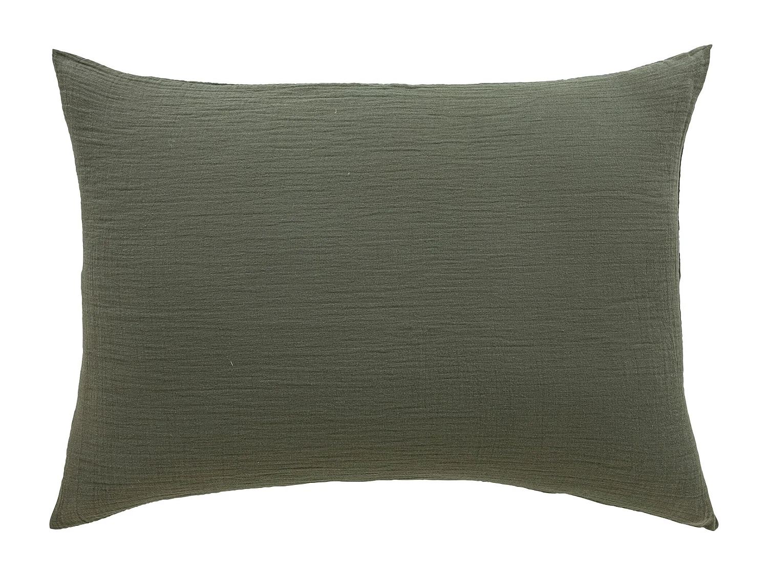 Taie d'oreiller bébé 40x60 gaze de coton kaki Terre de Nuit NOA - NOA