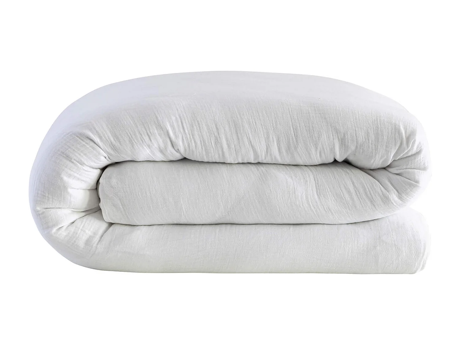 Housse de couette 240x220 gaze de coton blanc Terre de Nuit NOA - NOA