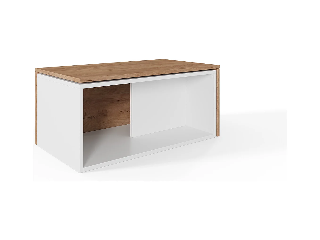 Table basse / Table à café lot de 2 – 90 x 48 x 40 cm, Table de salon moderne, Table de canapé avec rangement, Tables gigognes