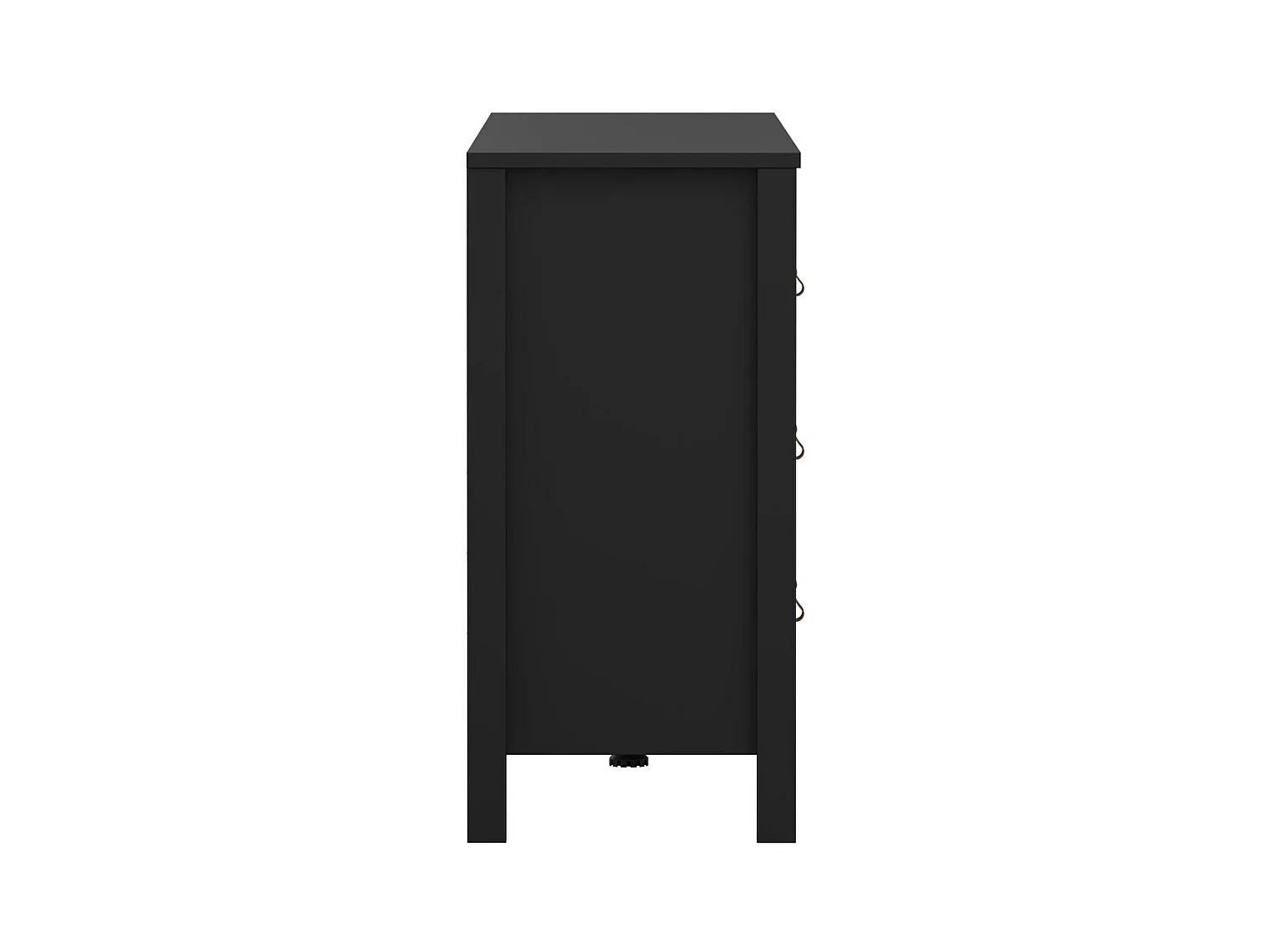 Dubbele ladekast met 8 lades matzwart B159,6 cm – BARCELONE