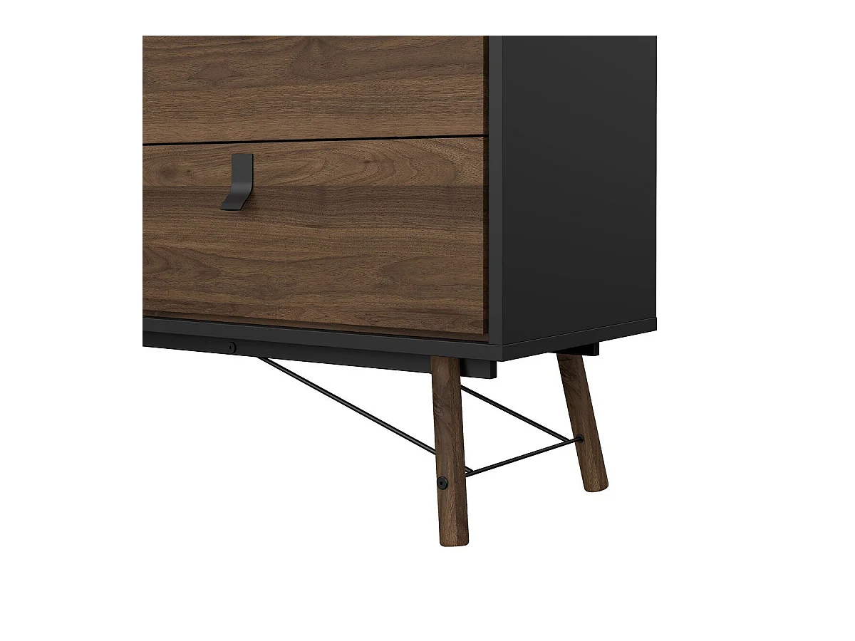 Dubbele ladekast met 6 lades en metalen onderstel B150,3 cm – JOYCE