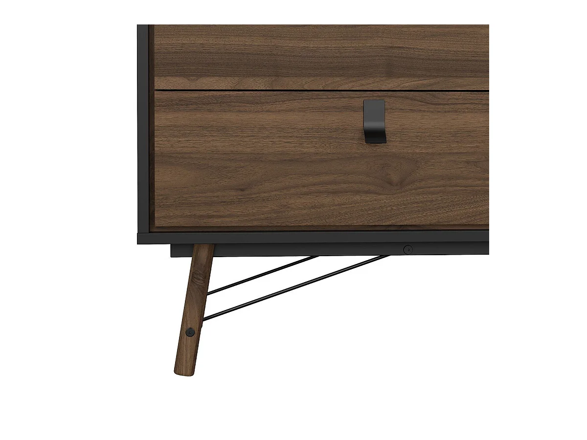 Dubbele ladekast met 6 lades en metalen onderstel B150,3 cm – JOYCE