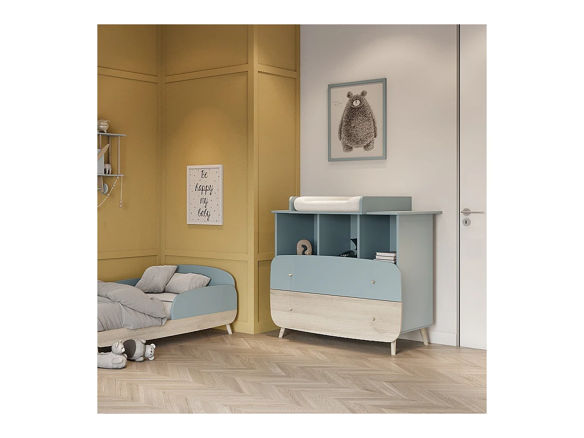 Commode 2 tiroirs et 3 niches L96 cm - FIRMIANA