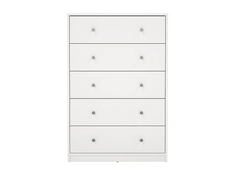 Kommode mit 5 Schubladen weiß H108,1 cm – LISE