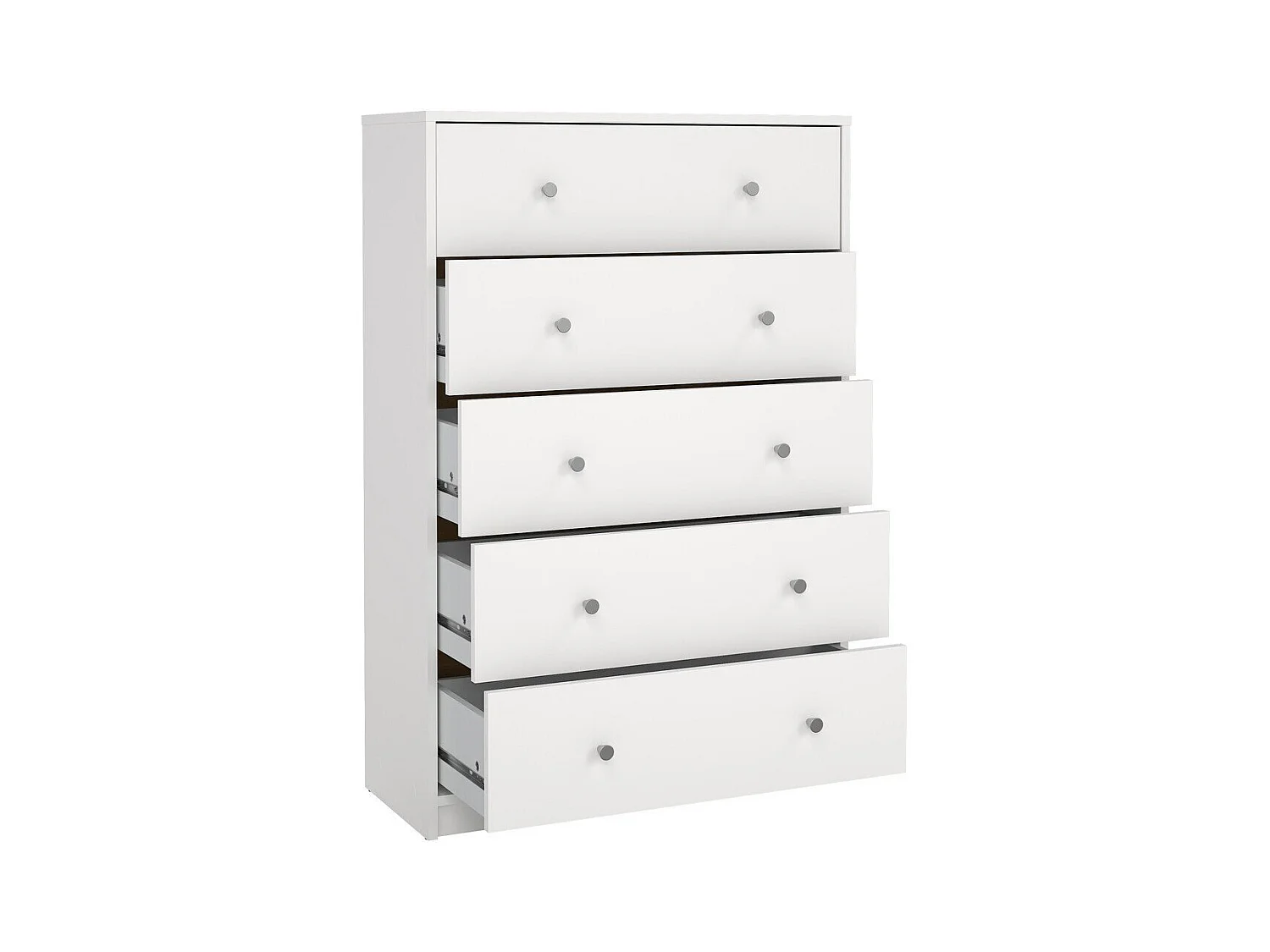 Ladekast met 5 lades wit H108,1 cm – LISE