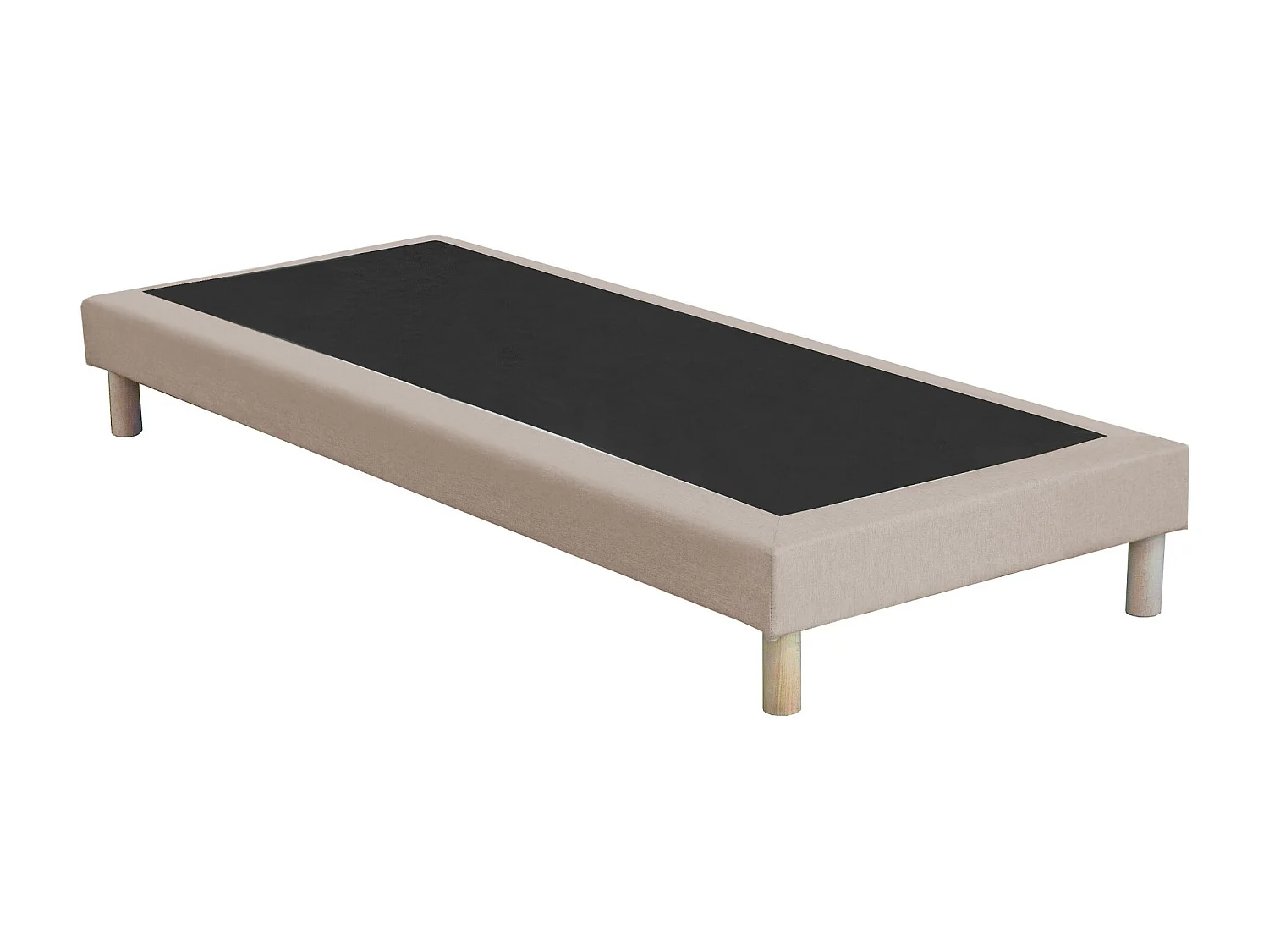 Ensemble matelas ressorts ASTRE + sommier pour un confort durable Dimensions - 90 x 190 cm, Sommier - Beige