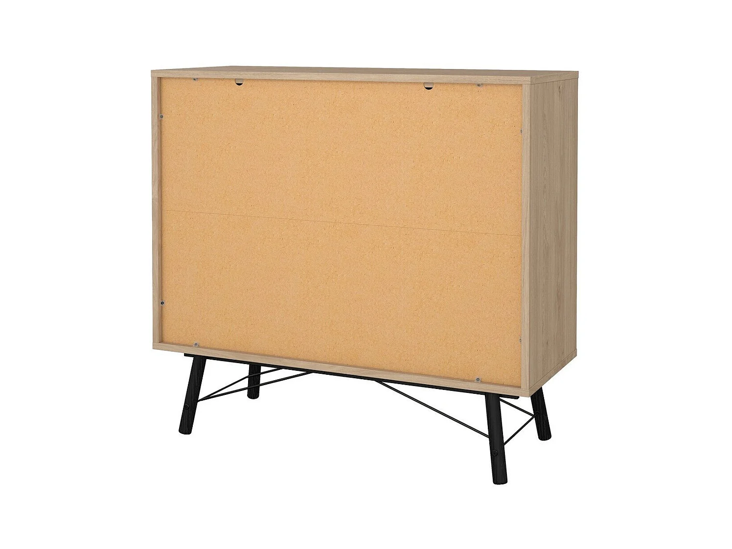 Commode double 6 tiroirs avec piètement métallique L101,8 cm - JOYCE