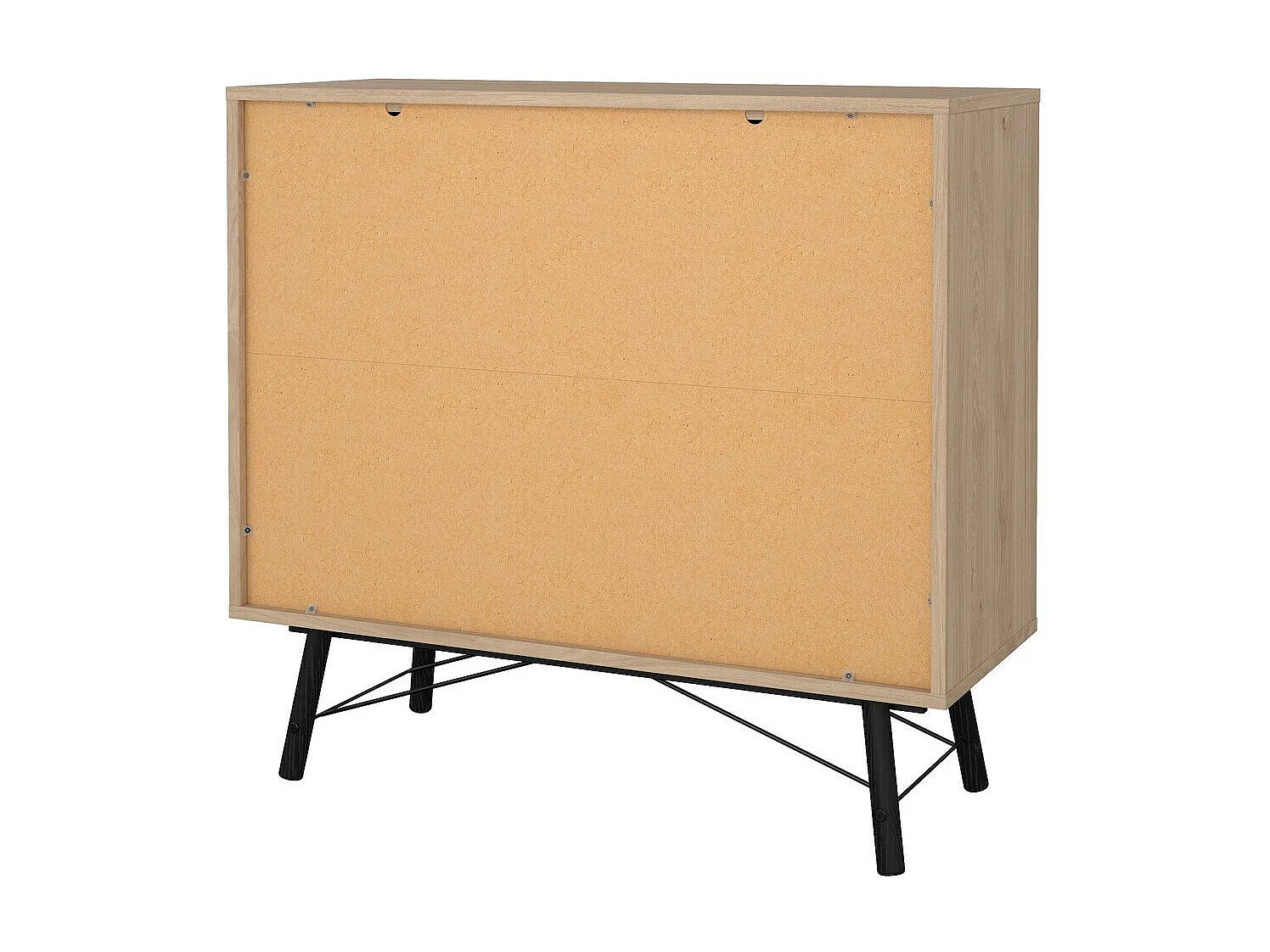 Commode double 6 tiroirs avec piètement métallique L101,8 cm - JOYCE