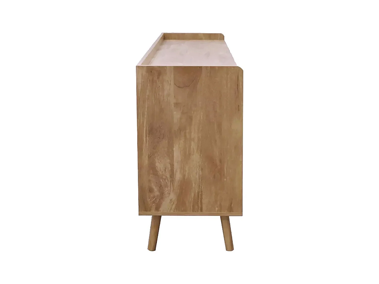 Commode 6 tiroirs avec façades en rotin naturel L120 cm - PALMO
