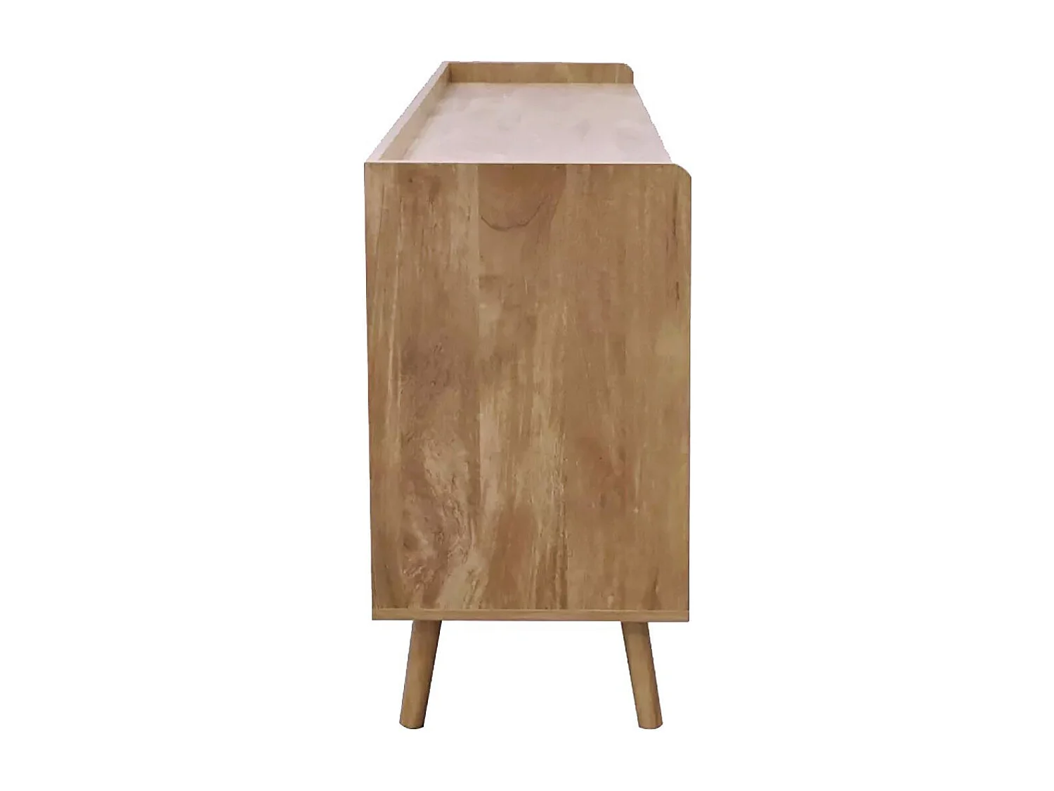 Commode 6 tiroirs avec façades en rotin naturel L120 cm - PALMO