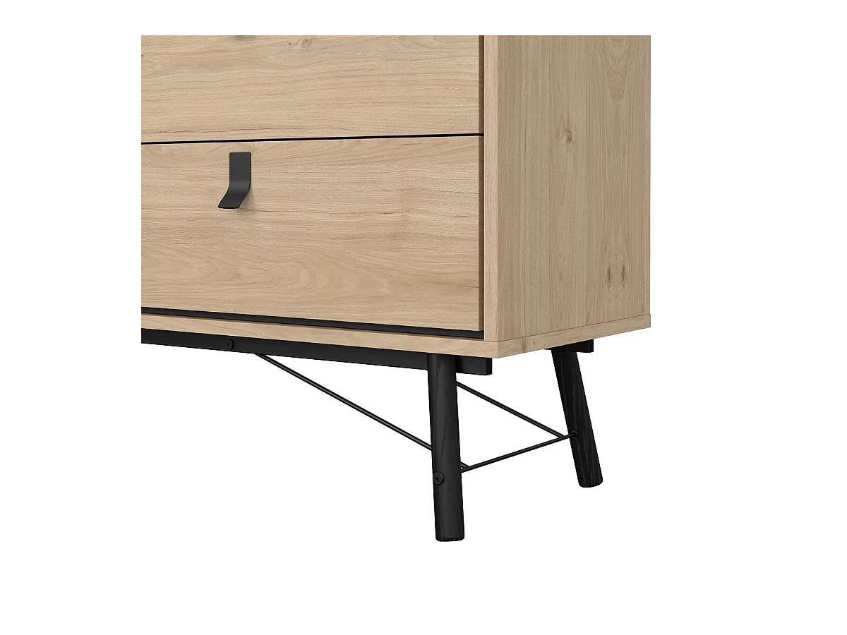 Dubbele ladekast met 6 lades en metalen onderstel B150,3 cm – JOYCE