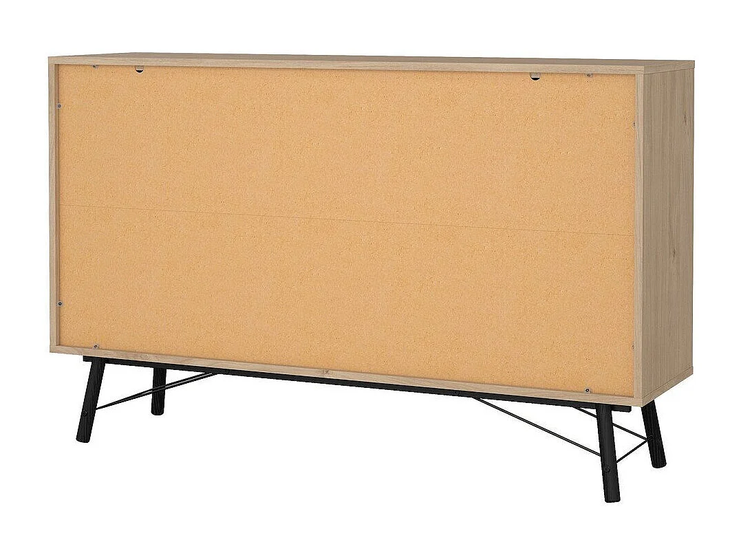 Commode double 6 tiroirs avec piètement métallique L150,3 cm - JOYCE