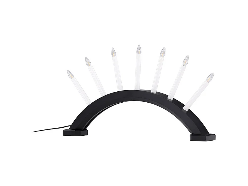 Supporto per l'avvento Kebnekaise elettrico a 7 luci, nero.