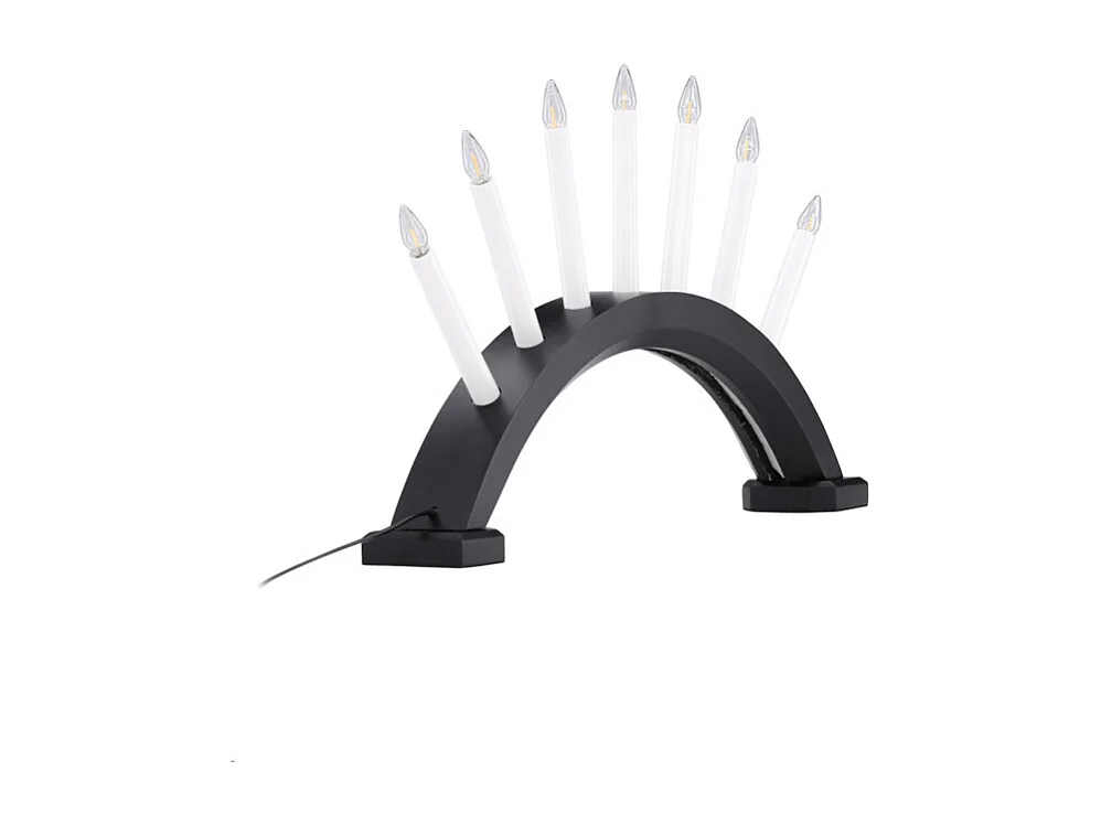 Lampe à Poser Bougeoir Design "Kebnekaise" 55cm Noir