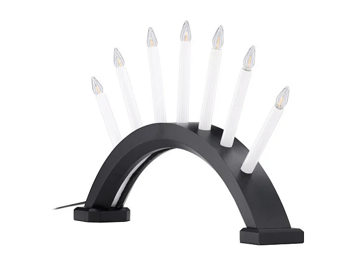 Lampe à Poser Bougeoir Design "Kebnekaise" 55cm Noir