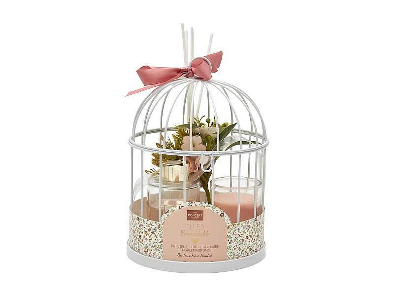 Coffret Bougie Senteurs D'orient X6 Beige, Or