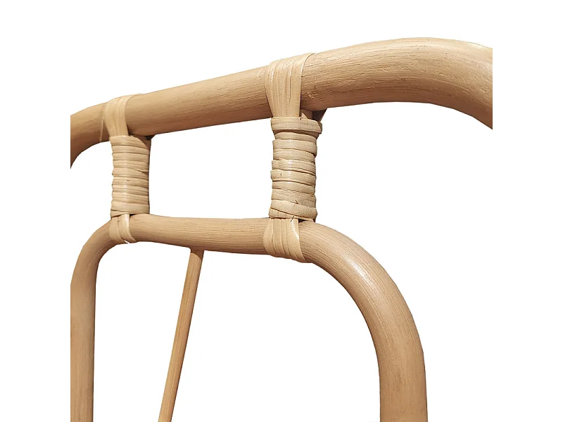 Paravent H. 180 cm en rotin naturel ajouré formes organiques – HAZEL