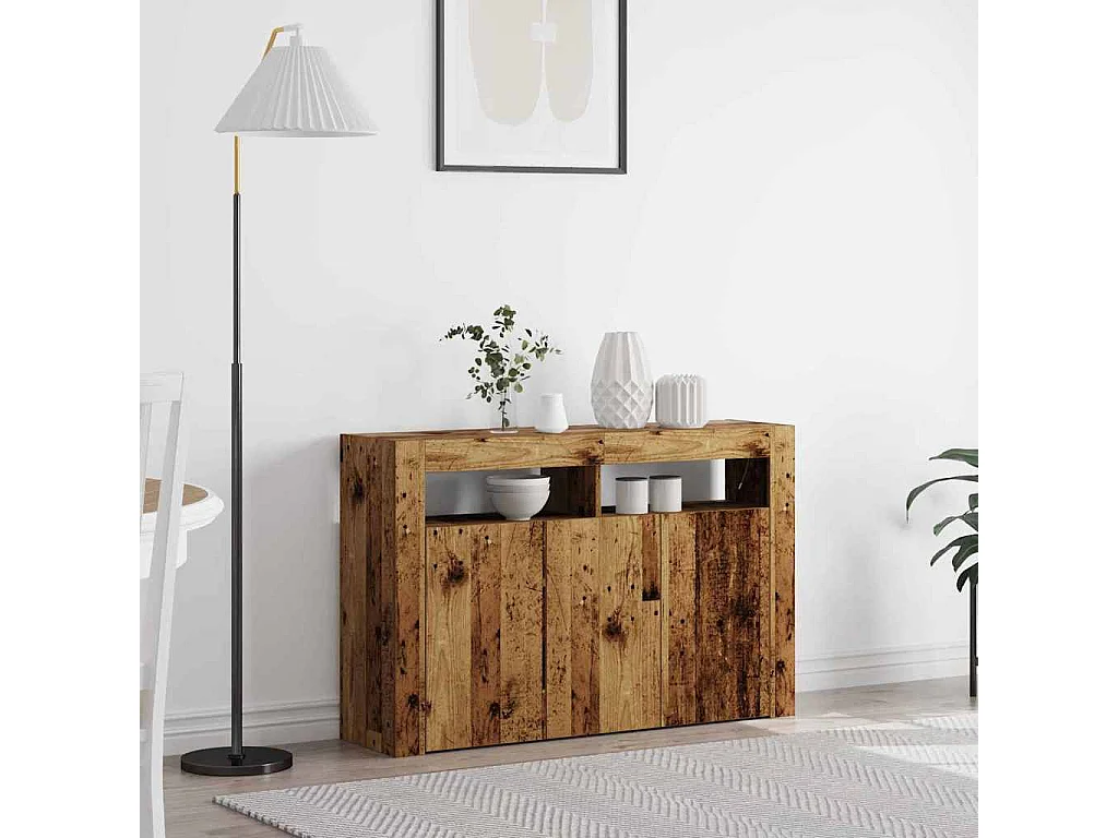 Buffet Bois ancien 116 x 30 x 75 cm Bois d'ingénierie