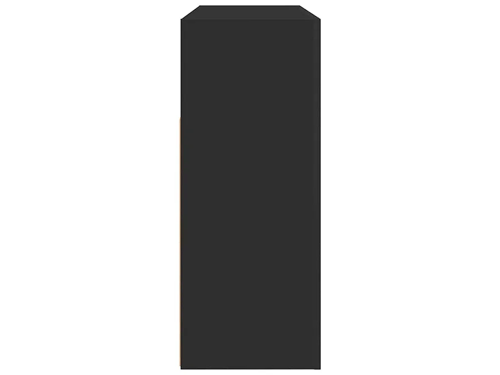 Buffet Noir 116 x 30 x 75 cm Bois d'ingénierie