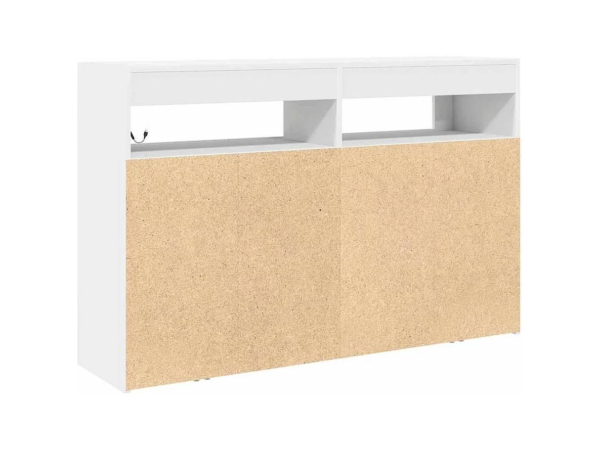 Buffet Blanc 116 x 30 x 75 cm Bois d'ingénierie