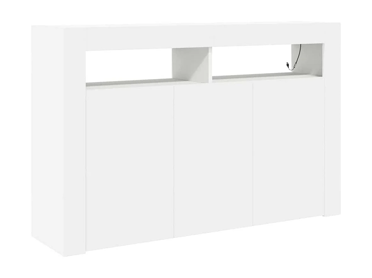 Buffet Blanc 116 x 30 x 75 cm Bois d'ingénierie