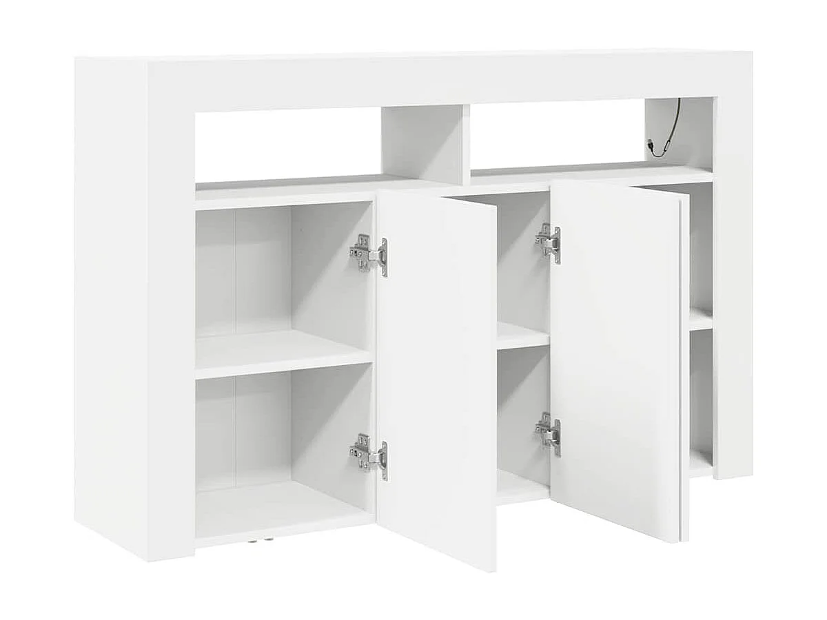 Buffet Blanc 116 x 30 x 75 cm Bois d'ingénierie