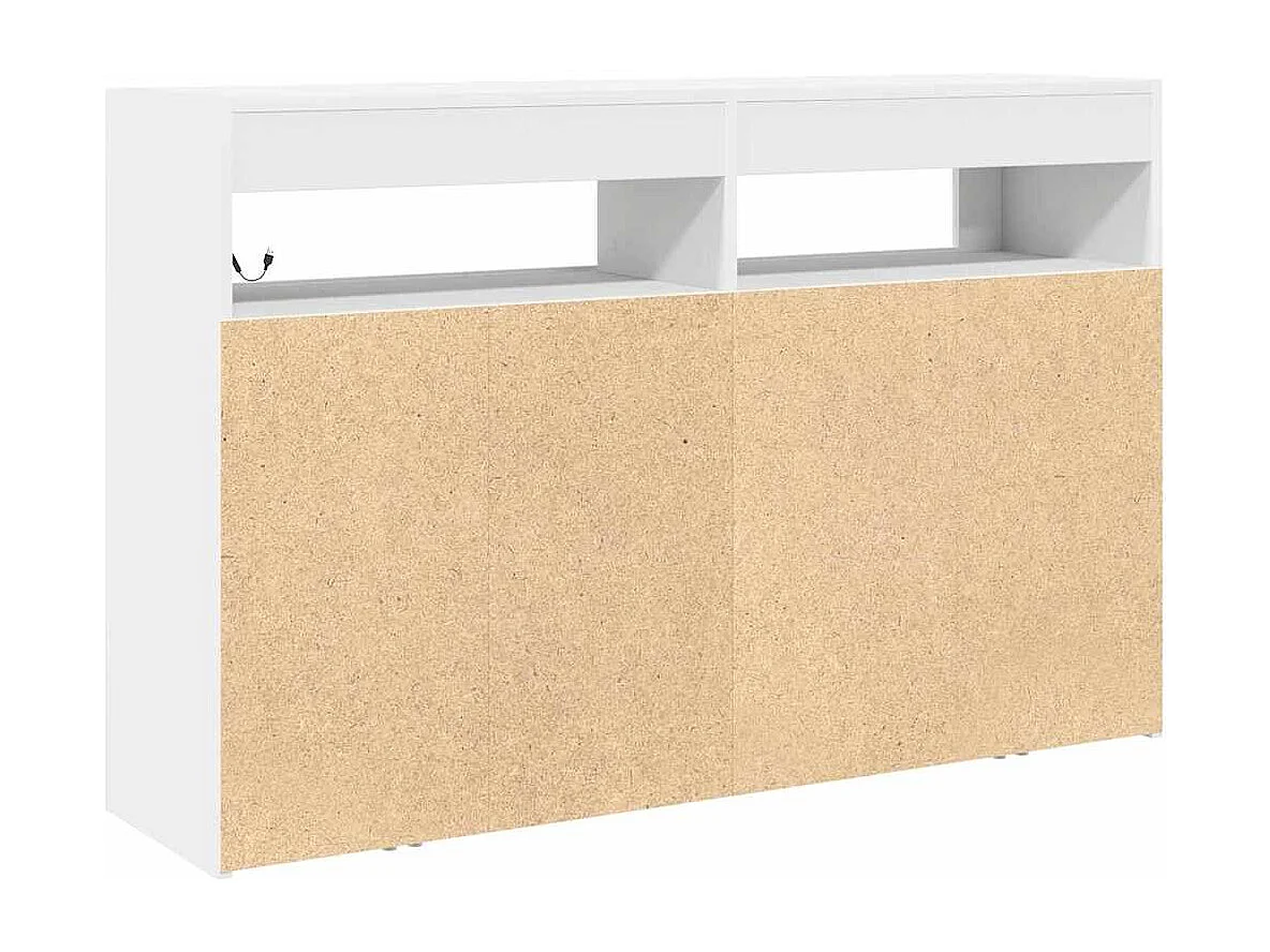 Buffet Blanc 116 x 30 x 75 cm Bois d'ingénierie