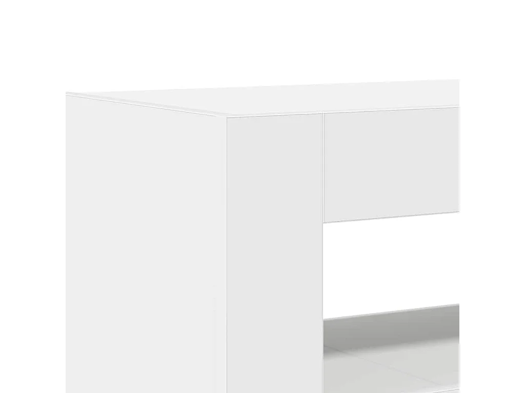 Buffet Blanc 116 x 30 x 75 cm Bois d'ingénierie