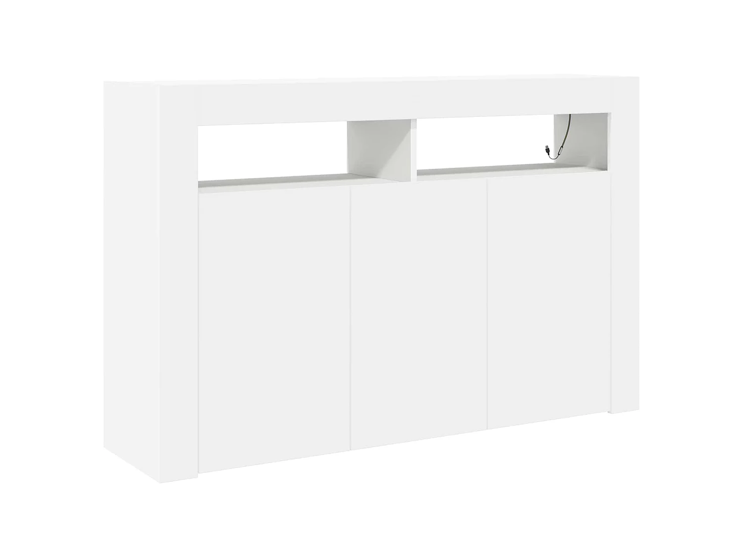 Buffet Blanc 116 x 30 x 75 cm Bois d'ingénierie