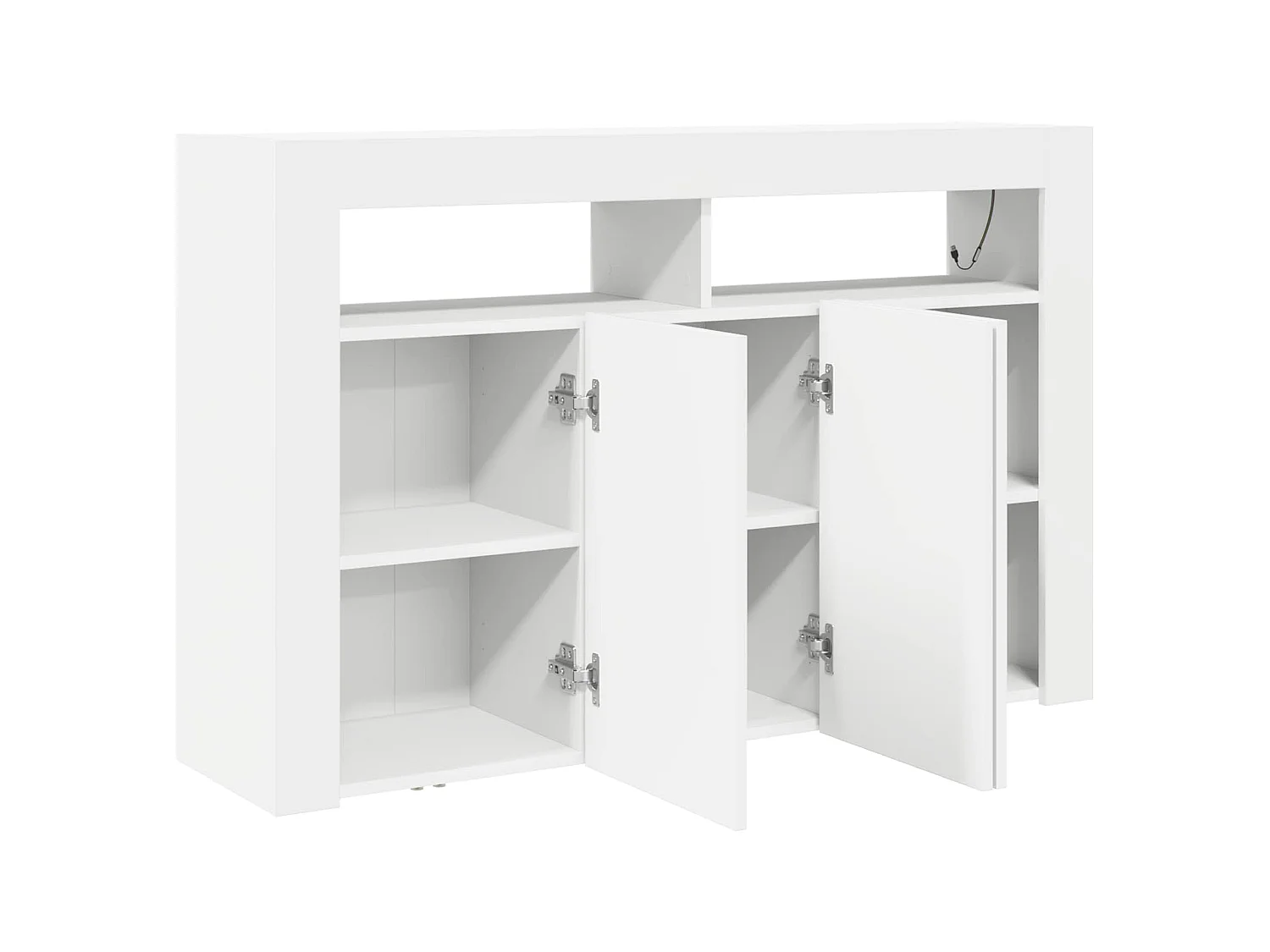 Buffet Blanc 116 x 30 x 75 cm Bois d'ingénierie