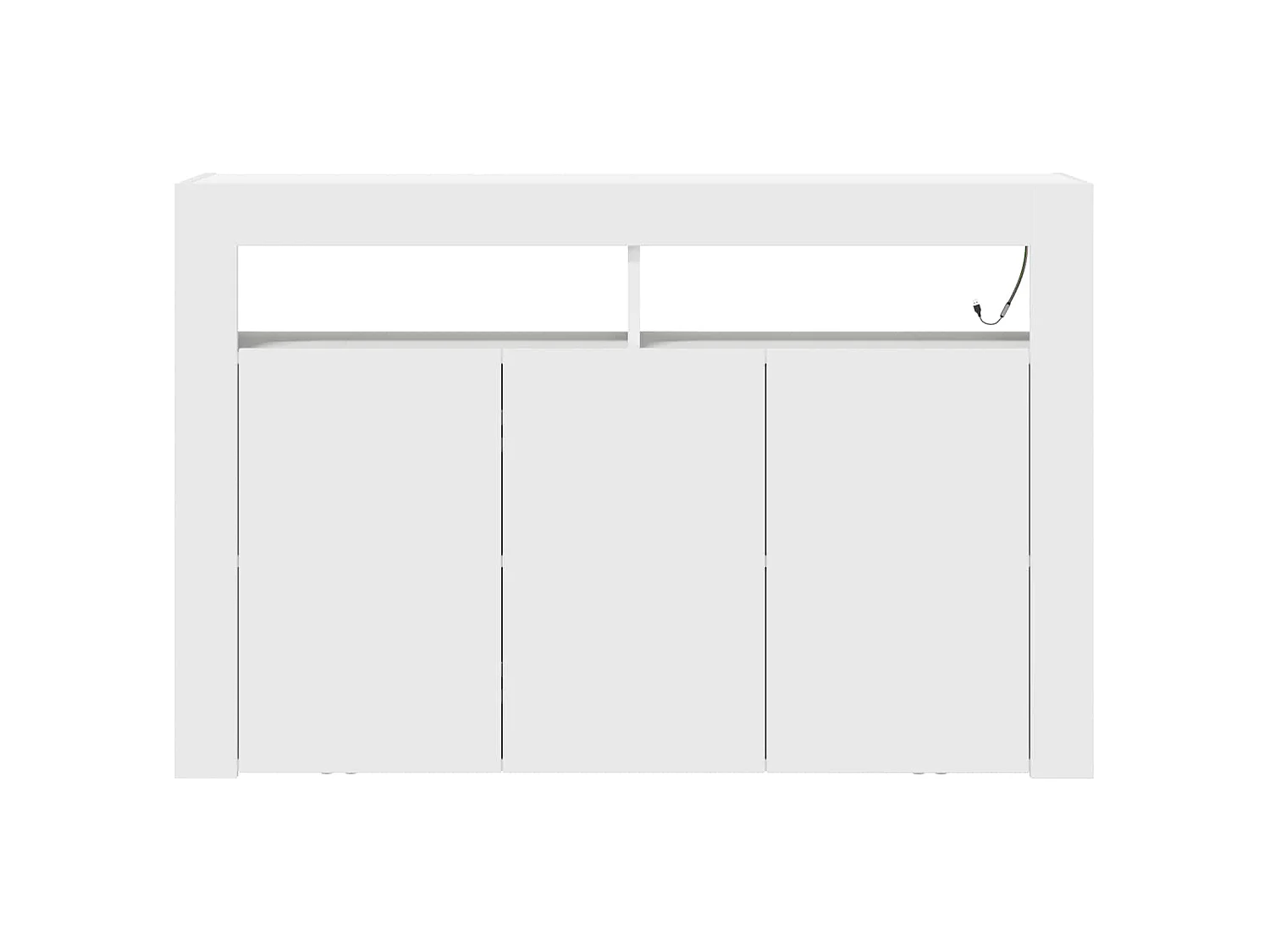 Buffet Blanc 116 x 30 x 75 cm Bois d'ingénierie