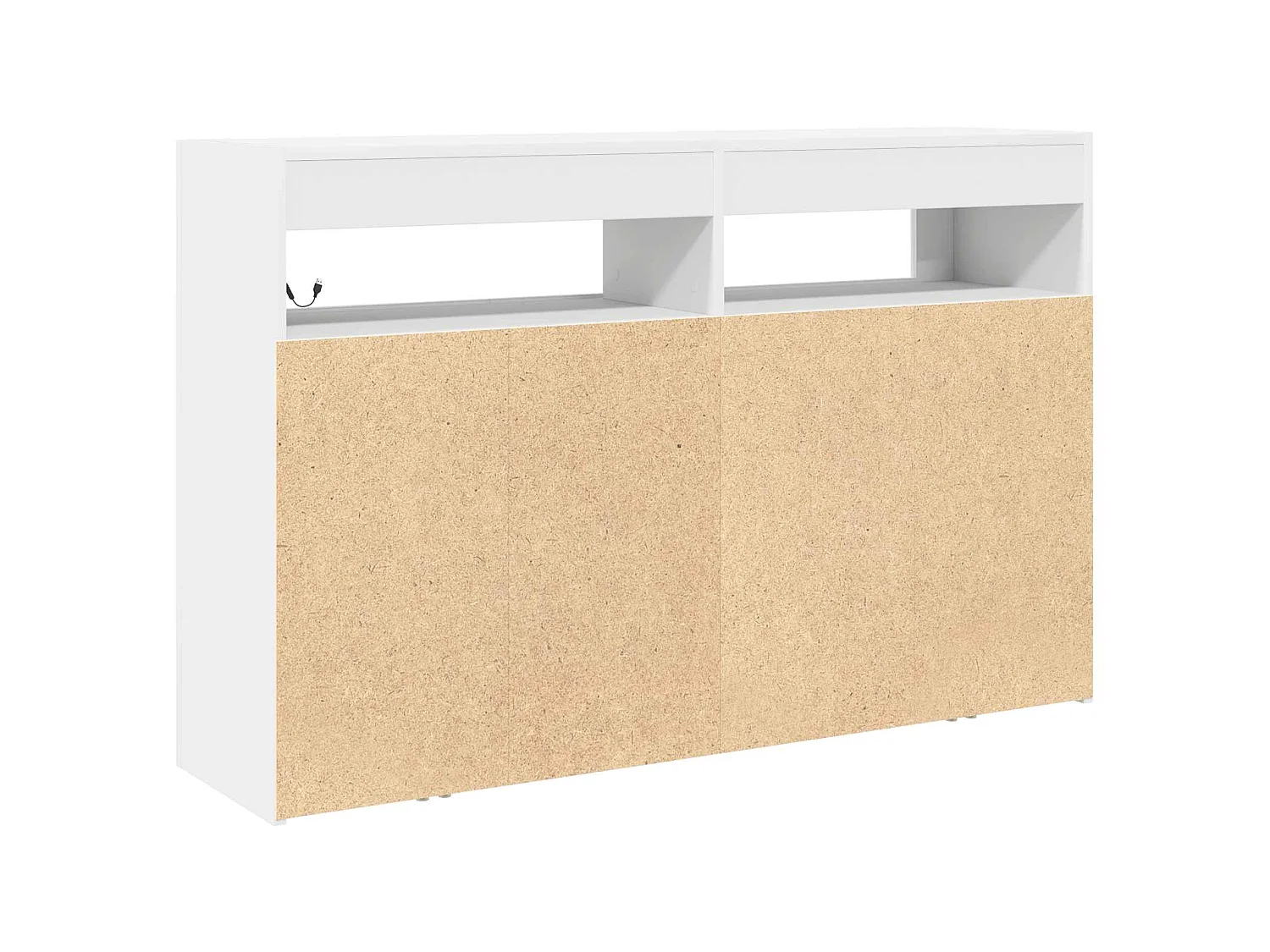 Buffet Blanc 116 x 30 x 75 cm Bois d'ingénierie