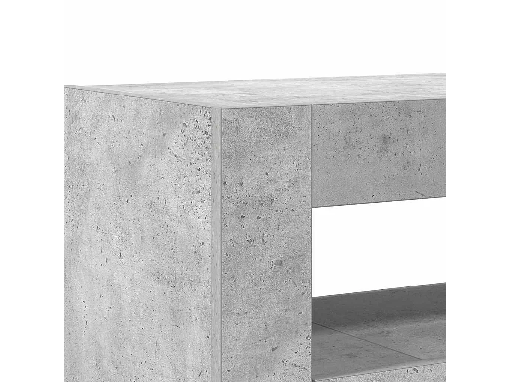 Buffet Gris béton 116 x 30 x 75 cm Bois d'ingénierie