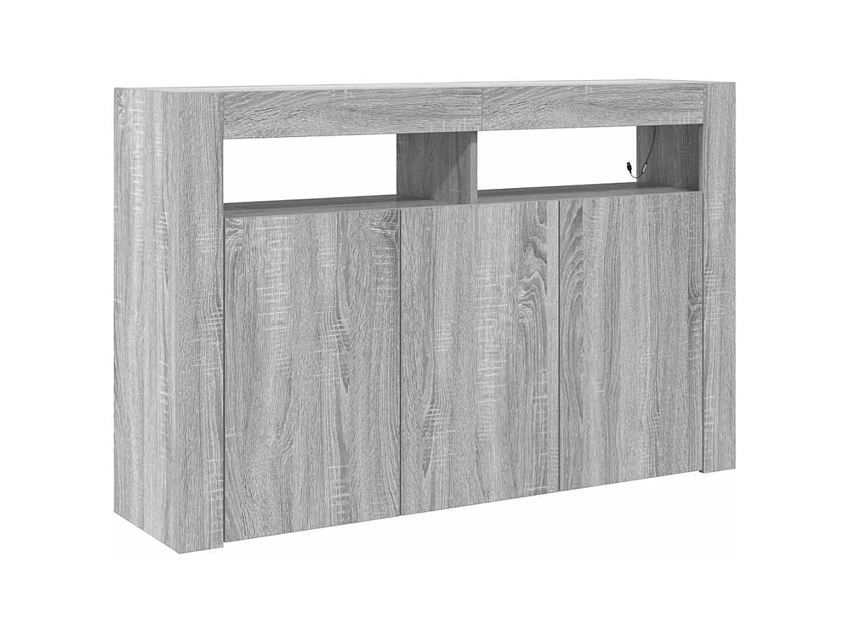 Buffet Sonoma gris 116 x 30 x 75 cm Bois d'ingénierie