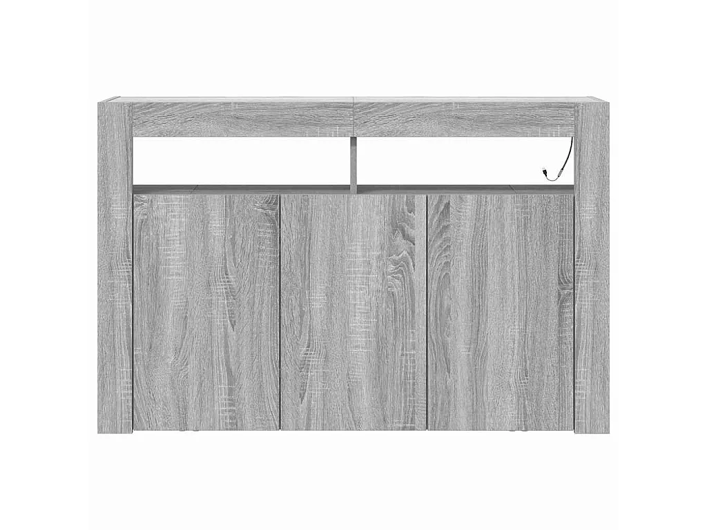Buffet Gris Sonoma 116 x 30 x 75 cm Bois d'ingénierie
