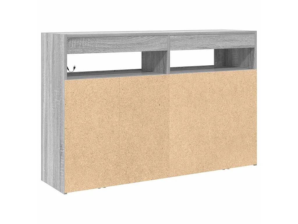 Buffet Gris Sonoma 116 x 30 x 75 cm Bois d'ingénierie