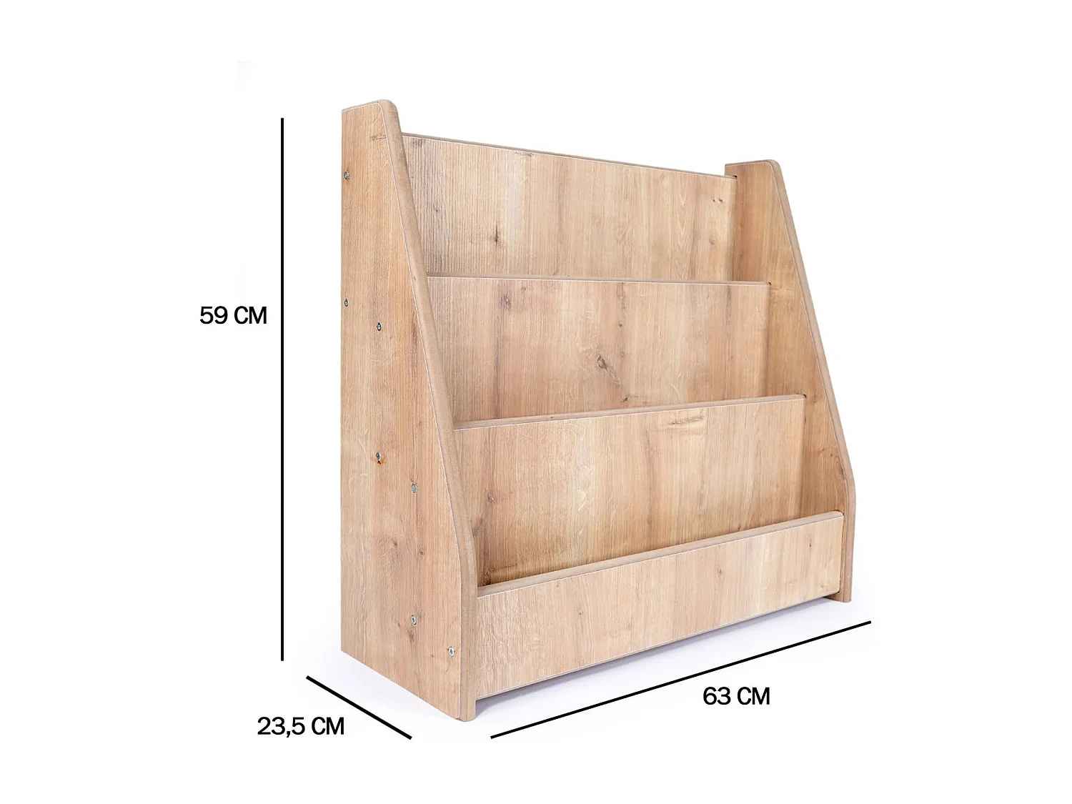Etagère bibliothèque pour enfant decor chêne H59 cm - MAEL