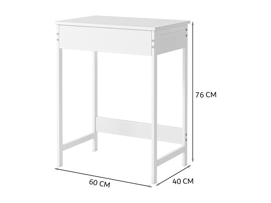 Biurko komputerowe stół dla dzieci mały stolik z 1 szuflada nowoczesne 60cm