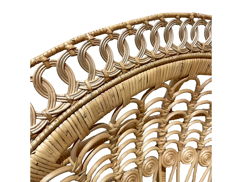 Grand fauteuil Emmanuelle en rotin naturel tressé – MAGNOLIA