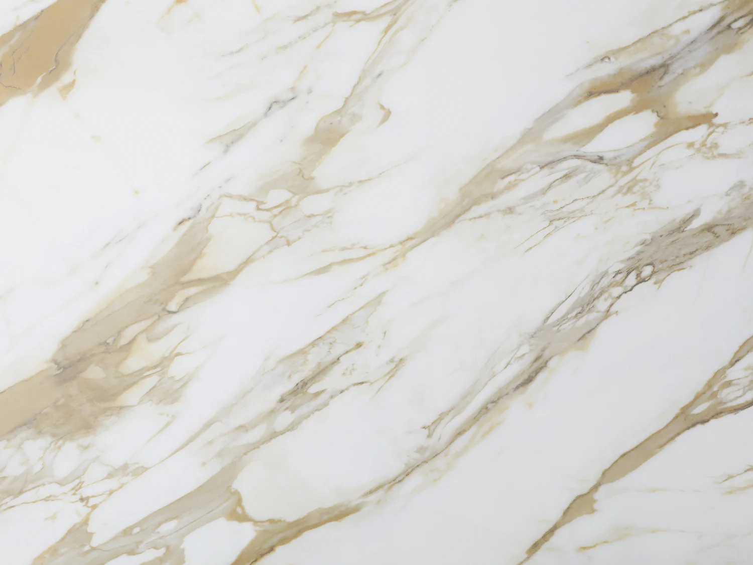 Tavolo da pranzo allungabile da 6 a 10 persone in ceramica, vetro temperato e metallo talpa - Effetto marmo bianco - DAVULO di Maison Céphy