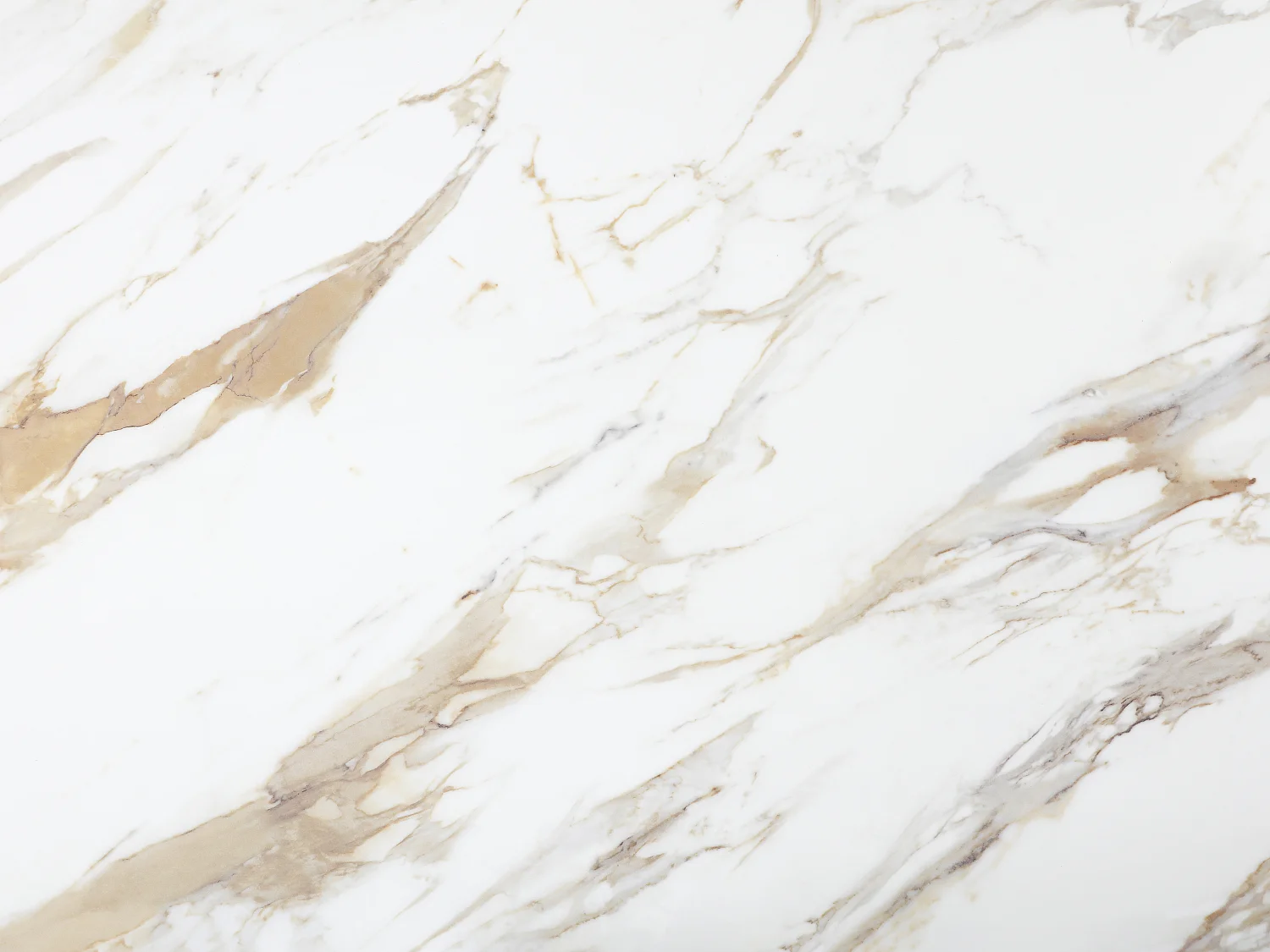 Tavolo da pranzo allungabile da 6 a 10 persone in ceramica, vetro temperato e metallo talpa - Effetto marmo bianco - CAMUVO di Maison Céphy