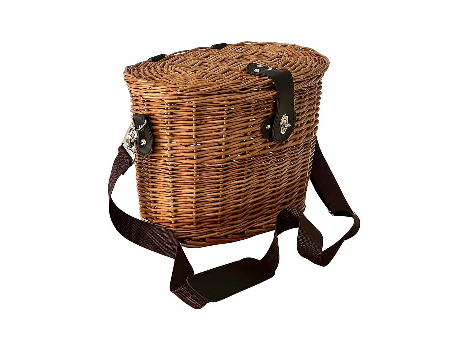 Grand panier à champignons avec bandoulière cm 41 x 27 x h 31 ovale