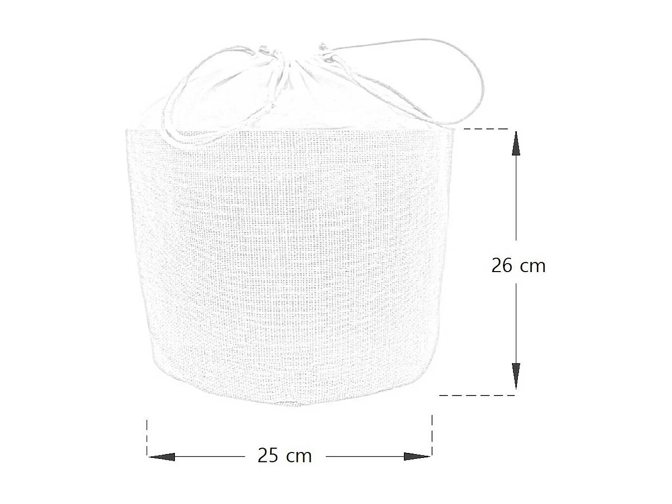 Lot de 10 sacs ronds en jute avec fermeture à cordon h 26 cm x 25 cm résistant