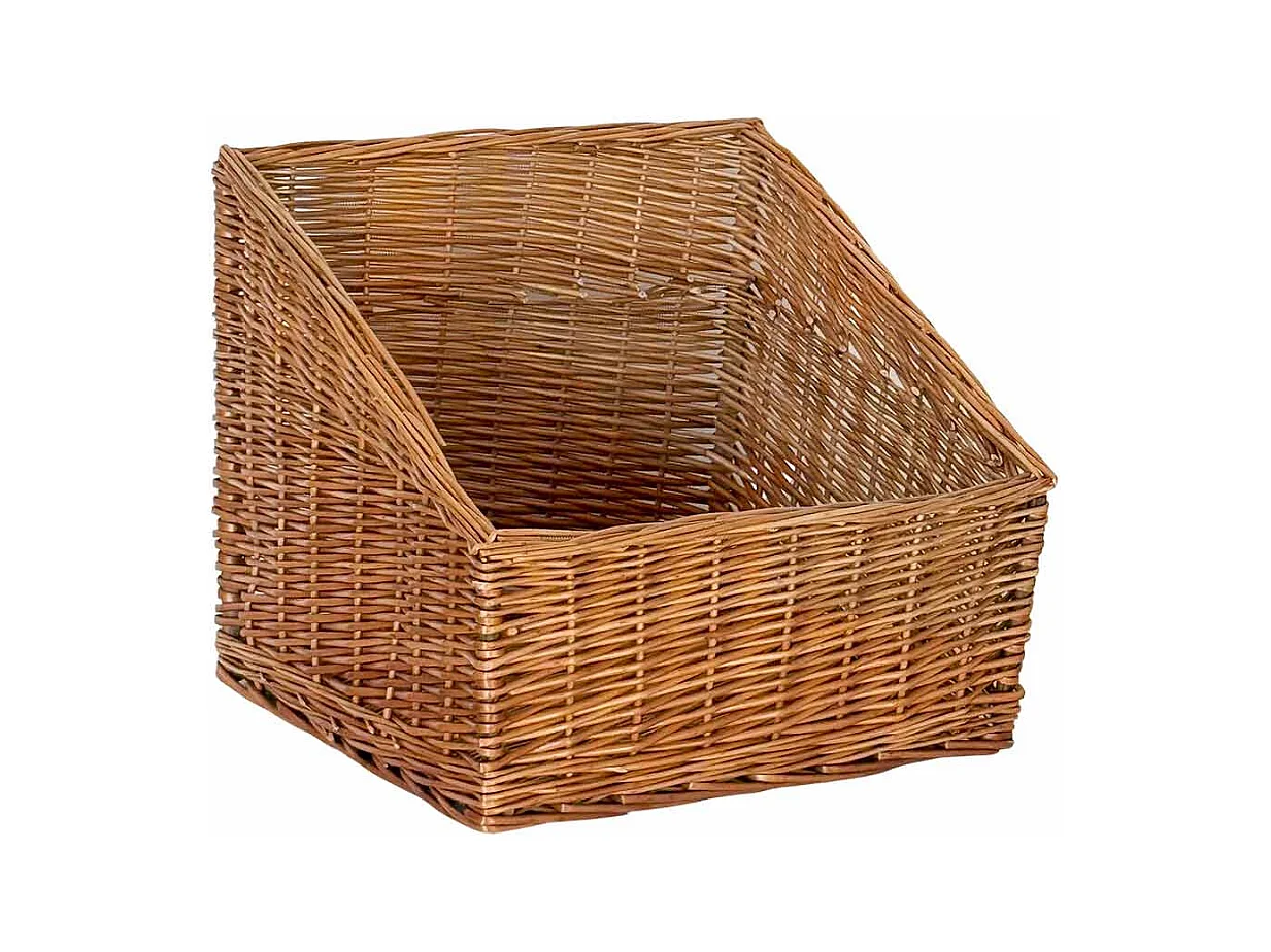 Corbeille à pain carrée en osier 45 x 45 cm h 40