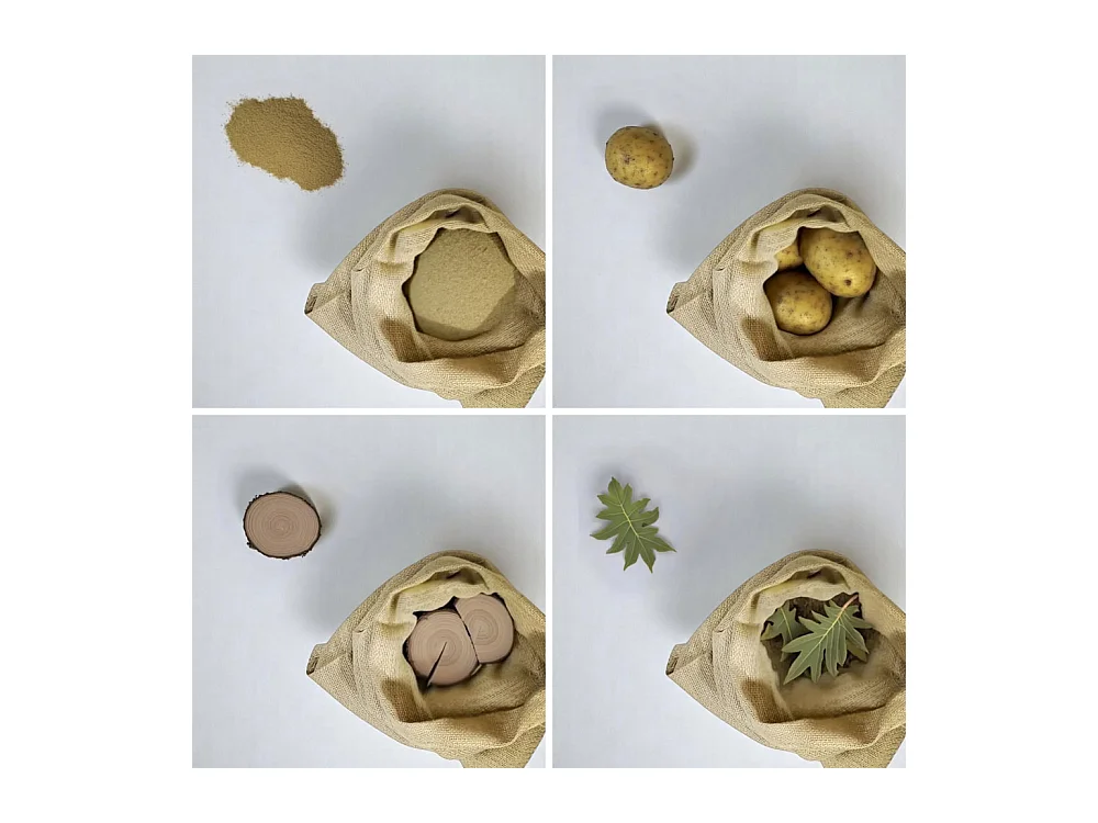 Sac en jute 50 cm x h 70 cm résistant et réutilisable lot de 5 pièces