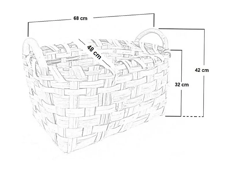Panier porte-bûches panier porte-granulés sac en bois et granulés 68 cm